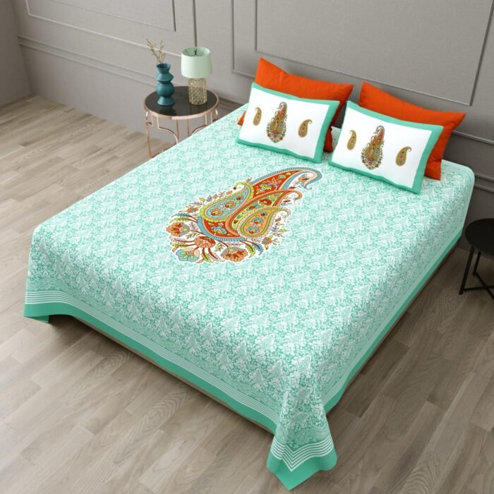 Gliter SLF Premium Geometric Design Jumbo Size Bedsheet Set