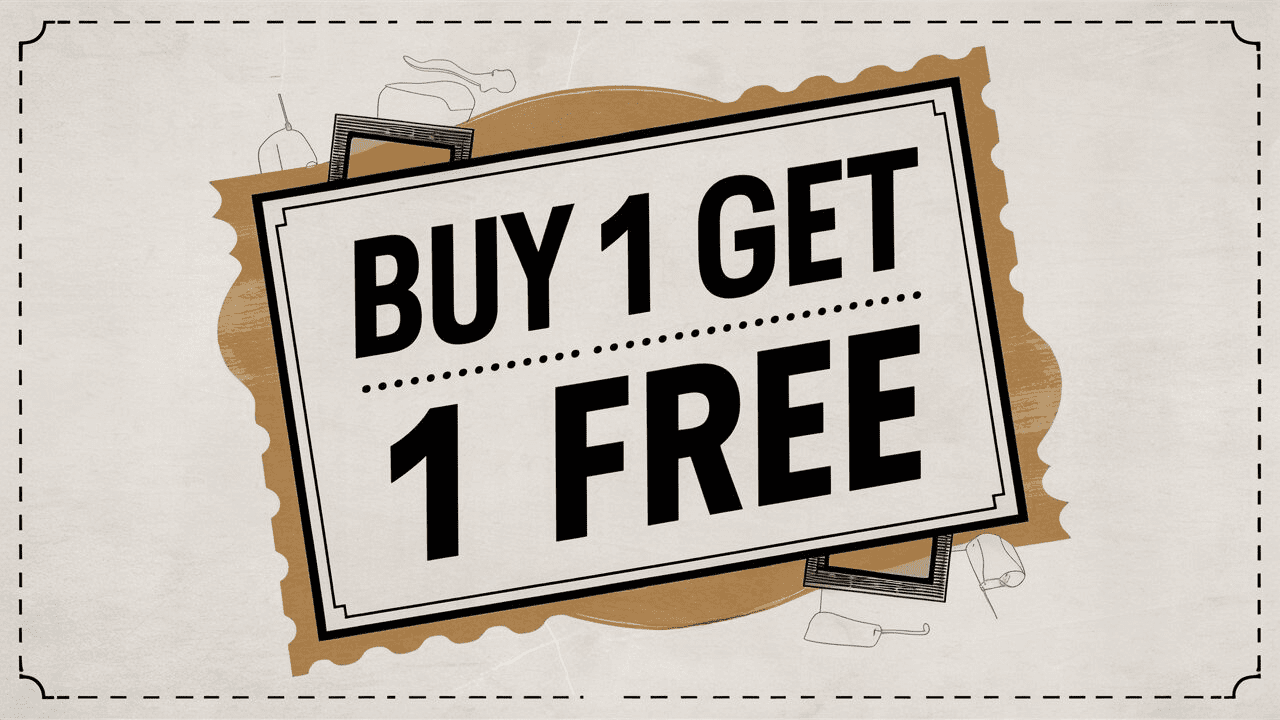 Buy 1 Get 1 Free